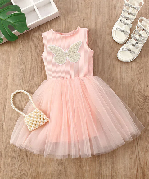 Sequin Butterfly Tutu Kids Dress