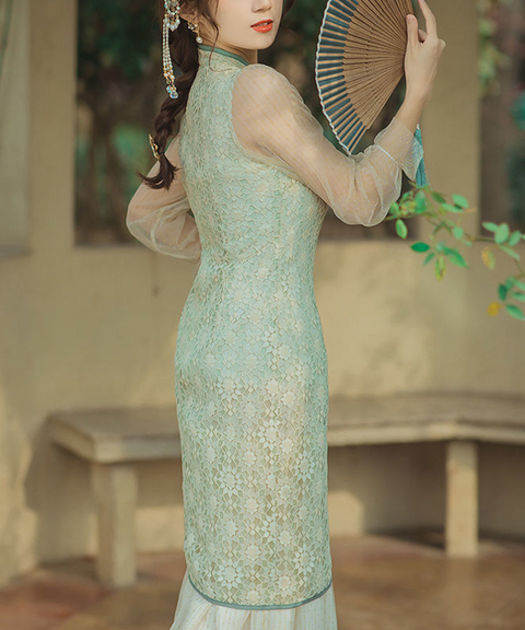 Jade Marilyn Cheongsam Midi Dress