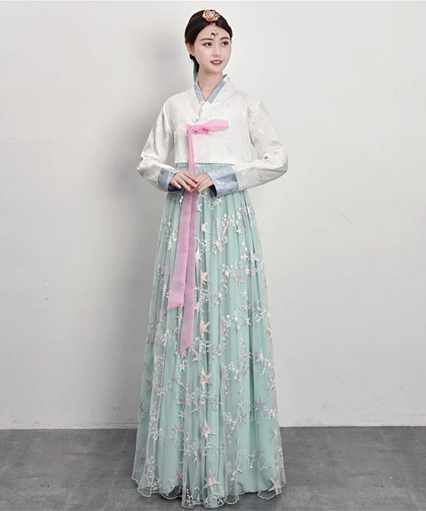 Moon & Stars Hanbok Traditional Korean Dress