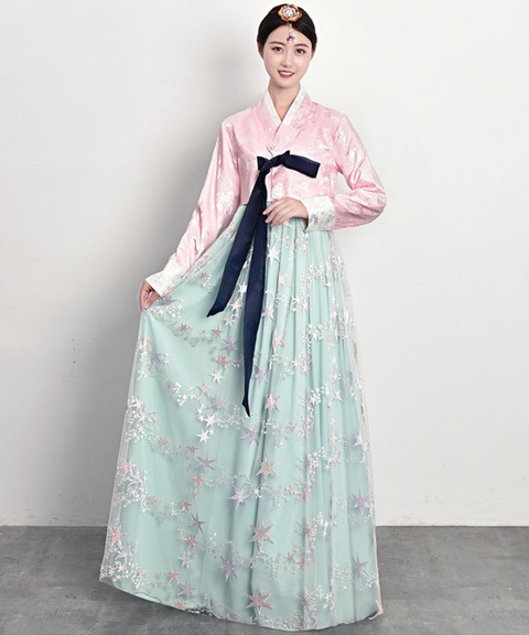 Moon & Stars Hanbok Traditional Korean Dress