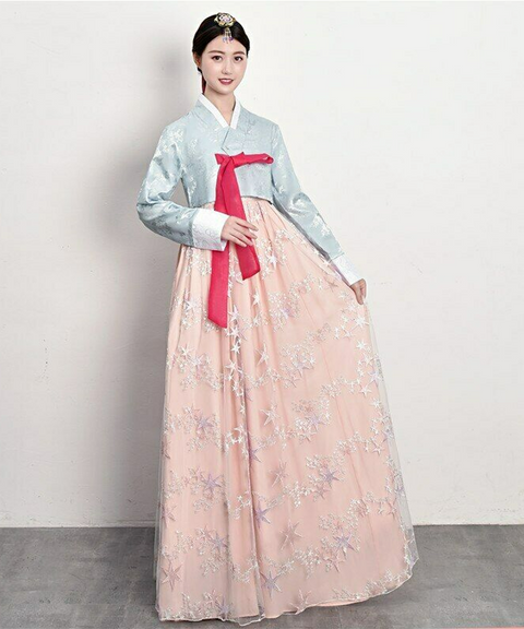 Moon & Stars Hanbok Traditional Korean Dress