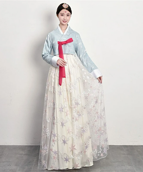 Moon & Stars Hanbok Traditional Korean Dress