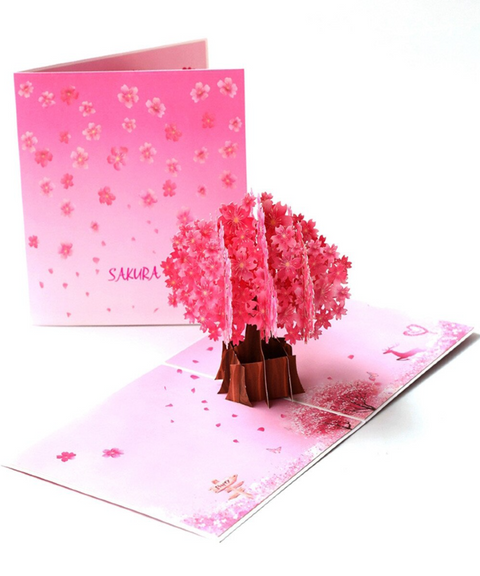 Cherry Blossom 3D Pop-Up Cards