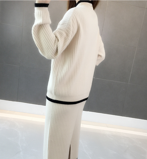 Knitted Two-piece Sweater Set