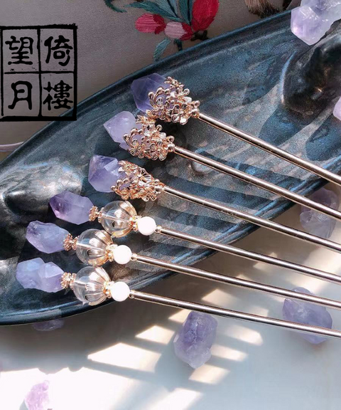 Amethyst Hairpin