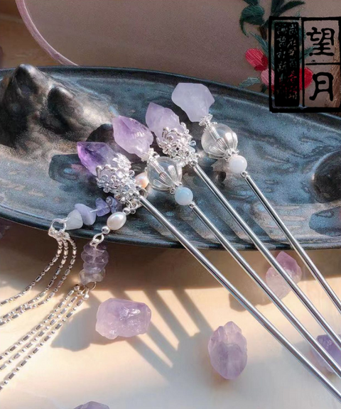 Amethyst Hairpin