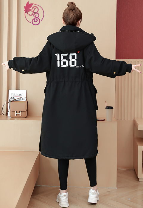 Lamb Wool Oversized Hooded Coat