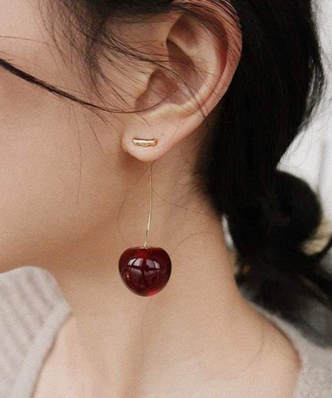 Realistic Cherry Earrings