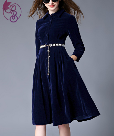 Couer de Vague Velvet Dress