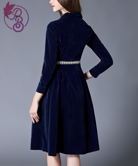 Couer de Vague Velvet Dress