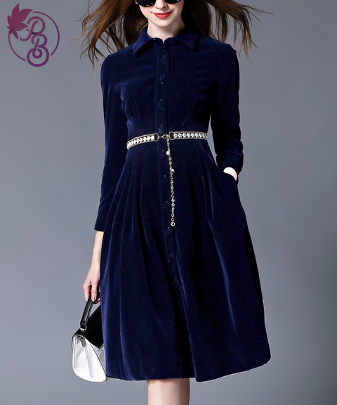 Couer de Vague Velvet Dress